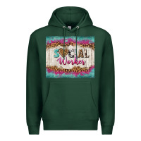 Sports Green western social worker tumbler tbs (1) Premium Hoodie - TumblerDesignByShophia