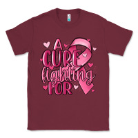 Burgundy a cure fighting for Classic Tee - MaliasSmallBusiness