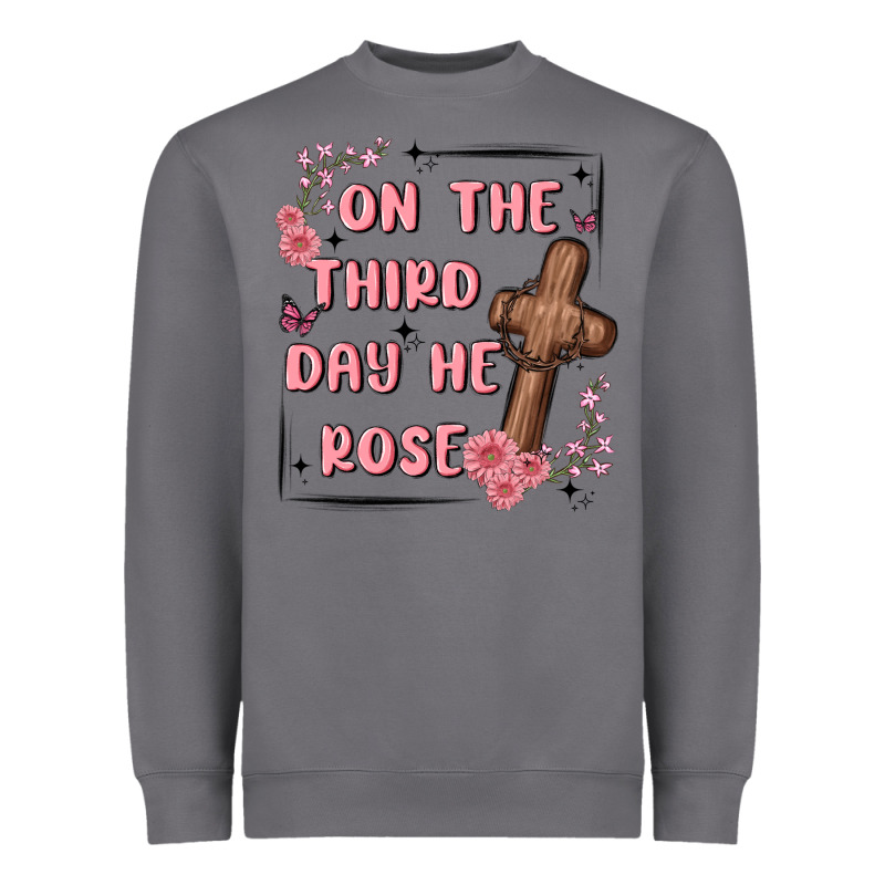 On The Third Day  He Rose Heavyweight Sweatshirt by MaliasSmallBusiness | Teevron