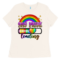 Bone gay pride loading Ladies Tee - Zillion Design Studio