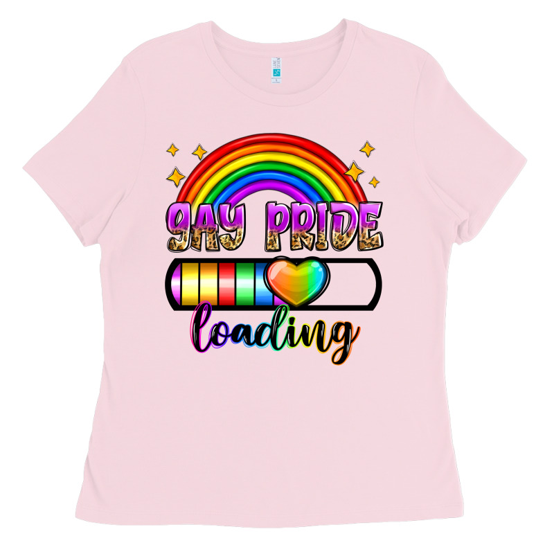 Gay Pride Loading Ladies Tee by Zillion Design Studio | Teevron