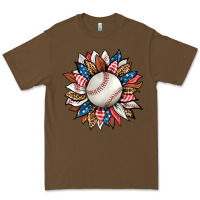 Cacao baseball sunflower Premium Tee - HRA Design Shop