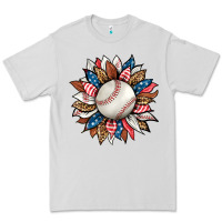 Dove Grey baseball sunflower Premium Tee - HRA Design Shop