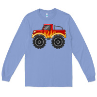 Monster Truck With Flames Long Sleeve Tee | Teevron