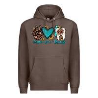 Coffee peace love dental Premium Hoodie - JahusDesignShop