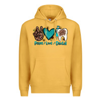 Mustard peace love dental Premium Hoodie - JahusDesignShop