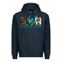 Navy peace love dental Premium Hoodie - JahusDesignShop