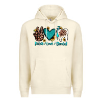 Sandshell peace love dental Premium Hoodie - JahusDesignShop