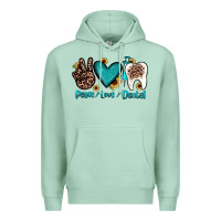 Seafoam peace love dental Premium Hoodie - JahusDesignShop
