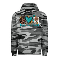 Slate Camo peace love dental Premium Hoodie - JahusDesignShop
