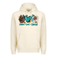 Tofu peace love dental Premium Hoodie - JahusDesignShop