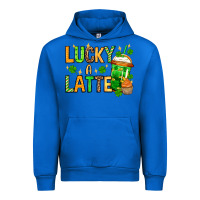 Cobalt St. Patrick's Lucky a latte Urban Hoodie - OliviaCreatesArt