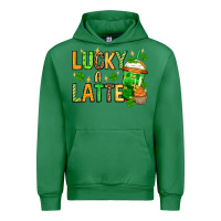 Emerald St. Patrick's Lucky a latte Urban Hoodie - OliviaCreatesArt