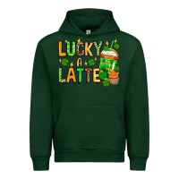 Forest Green St. Patrick's Lucky a latte Urban Hoodie - OliviaCreatesArt