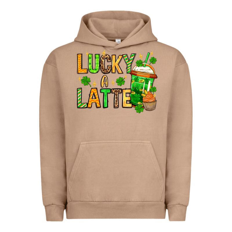 St. Patrick's Lucky A Latte Urban Hoodie by OliviaCreatesArt | Teevron