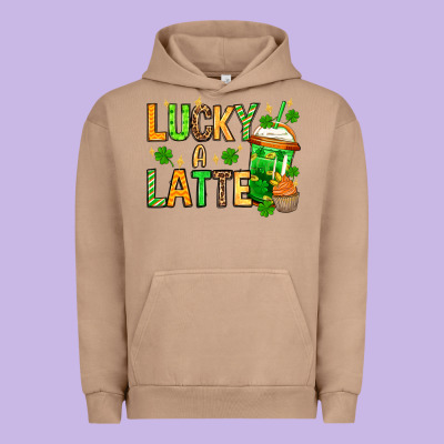 St. Patrick's Lucky A Latte Urban Hoodie Designed By Oliviacreatesart