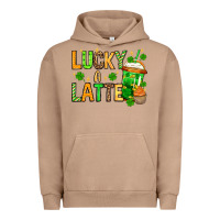 Pigment Burro St. Patrick's Lucky a latte Urban Hoodie - OliviaCreatesArt