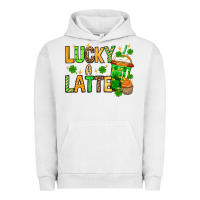 Pigment Lunar Rock St. Patrick's Lucky a latte Urban Hoodie - OliviaCreatesArt