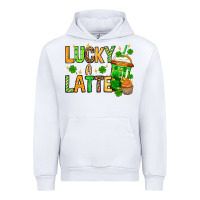 White St. Patrick's Lucky a latte Urban Hoodie - OliviaCreatesArt
