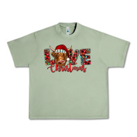Oil Green love christmas highland cow and turquoise gemstone Urban Heavy Tee - Jasminsmagicworld