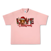 Salmon love christmas highland cow and turquoise gemstone Urban Heavy Tee - Jasminsmagicworld