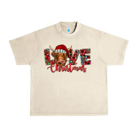 Sandshell love christmas highland cow and turquoise gemstone Urban Heavy Tee - Jasminsmagicworld