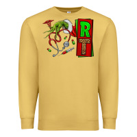 Antique Gold Christmas Character Nurse Premium Sweatshirt - NancyCooperArtShop