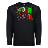 Black Christmas Character Nurse Premium Sweatshirt - NancyCooperArtShop