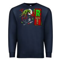 Navy Christmas Character Nurse Premium Sweatshirt - NancyCooperArtShop