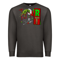 Smoke Christmas Character Nurse Premium Sweatshirt - NancyCooperArtShop