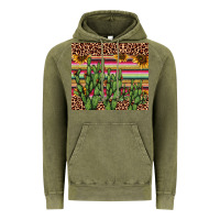 Vintage Olive cactus serape Vintage Hoodie - AdoDesignShop