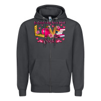 Smoke in october we wear pink teacher Zipper Hoodie - LillyAllenDesigns