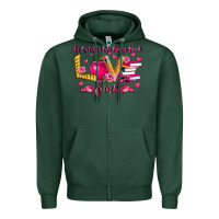Sports Green in october we wear pink teacher Zipper Hoodie - LillyAllenDesigns