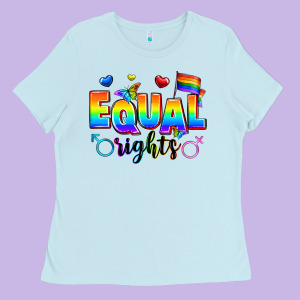 Equal Rights Ladies Tee Designed By Zillion Design Studio