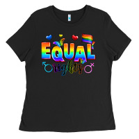 Black equal rights Ladies Tee - Zillion Design Studio