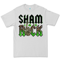 Dove Grey St. Patrick's shamrock Premium Tee - OliviaCreatesArt