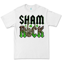 White St. Patrick's shamrock Premium Tee - OliviaCreatesArt