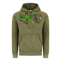 Vintage Olive Western St. Patrick's Day Love Cross Vintage Hoodie - Artiststas