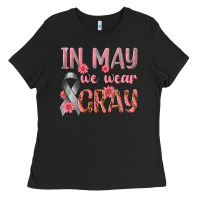 Black In May We Wear Gray Ladies Tee - texasbilliewilder
