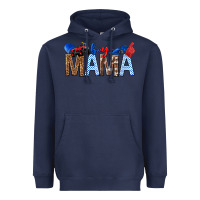 Navy Boy Mama Heavyweight Hoodie - texasbilliewilder