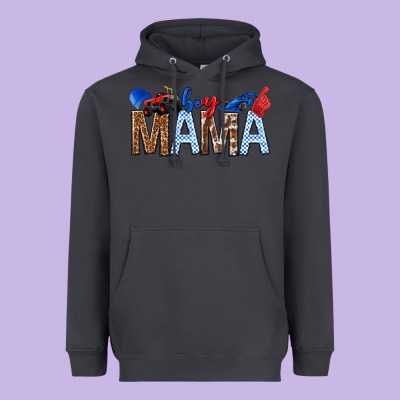 Boy Mama Heavyweight Hoodie Designed By Texasbilliewilder