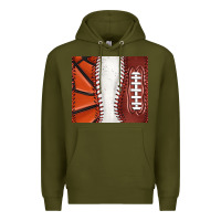 Army Green baseball and basketball and football tumbler tbs Premium Hoodie - TumblerDesignByShophia