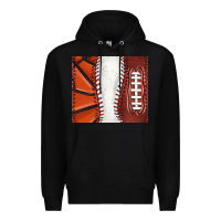 Black baseball and basketball and football tumbler tbs Premium Hoodie - TumblerDesignByShophia