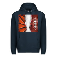 Navy baseball and basketball and football tumbler tbs Premium Hoodie - TumblerDesignByShophia