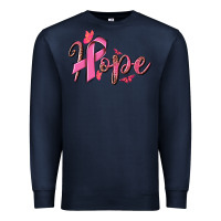 Navy hope breast cancer Premium Sweatshirt - NancyCooperArtShop