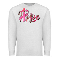 Oatmeal Heather hope breast cancer Premium Sweatshirt - NancyCooperArtShop