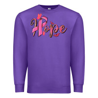 Purple hope breast cancer Premium Sweatshirt - NancyCooperArtShop