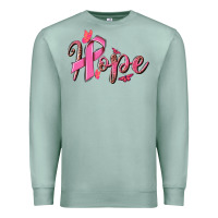 Seafoam hope breast cancer Premium Sweatshirt - NancyCooperArtShop