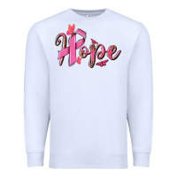 White hope breast cancer Premium Sweatshirt - NancyCooperArtShop