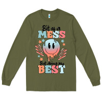 Army Green bit of a mess but doing my best Long Sleeve Tee - MaliasSmallBusiness